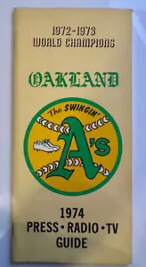 Oakland A's Media Guide 1974 - Picture 1 of 1