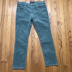 Pantalones Polo Ralph Lauren Sullivan ajustados elásticos de pana verdes informales para hombre 32x30 - Imagen 1 de 11