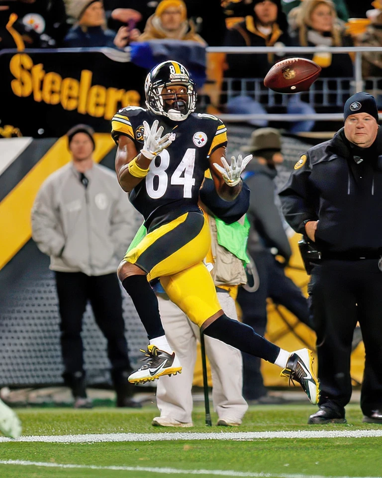Impresión fotográfica brillante Antonio Brown #84 Pittsburgh Steelers NFL 8"X10" 30 Foto 1 de 1