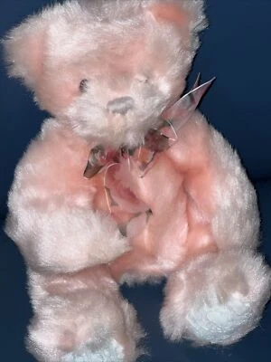 Peluche First & Main Pink Mink Teddy Bean 13" Foto 1 de 4