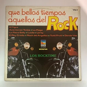 LOS ROCKTIME -QUE BELLOS TIEMPOS AQUELLOS DEL ROCK VOL.I- 1979 MEX LP SPLATTERED - Picture 1 of 5