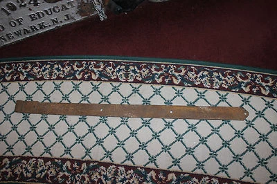 Antigua bisagra de puerta de granero de metal de hierro forjado a mano grande 45" de largo decoración de campo #1 Foto 1 de 4