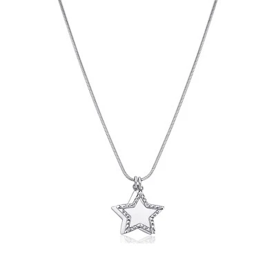 COLLANA DA DONNA A MAGLIA CON PENDENTE STELLA S'AGAPO MESSAGE SSG07 (2386) - Immagine 1 di 3