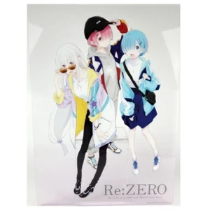 Re Zero Rem Ram Emilia Clear Sheet Cleart Ichiban Kuji Japan - Picture 1 of 5