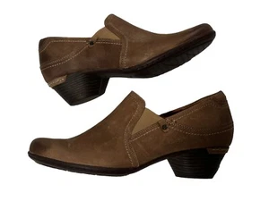 Cobb Hill Slipper Schuhe Gr. 8M taupe/braun Leder Komfort Pumps Kegelabsatz Bootie - Bild 1 von 13