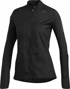 Adidas Women Running Own the Run Hoodie Track top jacket black DQ2584 SMALL NWT - Picture 1 of 3