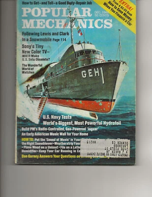 Popular Mechanics December 1968 Vintage How To Magazine - Image 1 of 2
