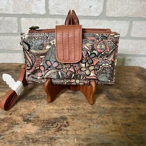 SAKROOTS Olympic Wristlet Crossbody Phone Wallet Sienna Spirit Desert #109102 - Bild 1 von 7