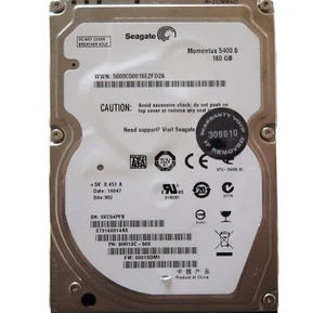 ST9160314AS PN: 9HH13C-500 FW:0001SDM1 (5VC5) WU China 160gb 2.5" Sata JUL/2009 - Picture 1 of 1