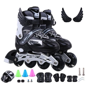Inline Skates Girls Skates 4 Wheels for Girls Boys Beginners Adjustable Skates - Picture 1 of 13