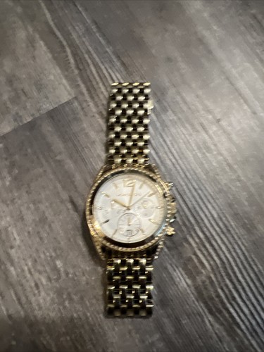 OROLOGIO CRONOGRAFO MICHAEL KORS MK5835 DONNA PRESSLEY ACCIAIO ORO CRISTALLO GLITTER