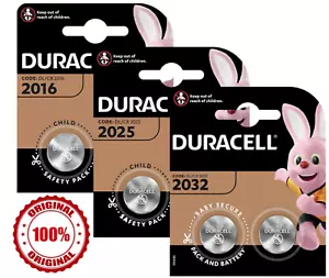 Duracell CR2032 | 2025 | 2016 | Battery Coin Cell Button 3v Lithium Original BR - Picture 1 of 5