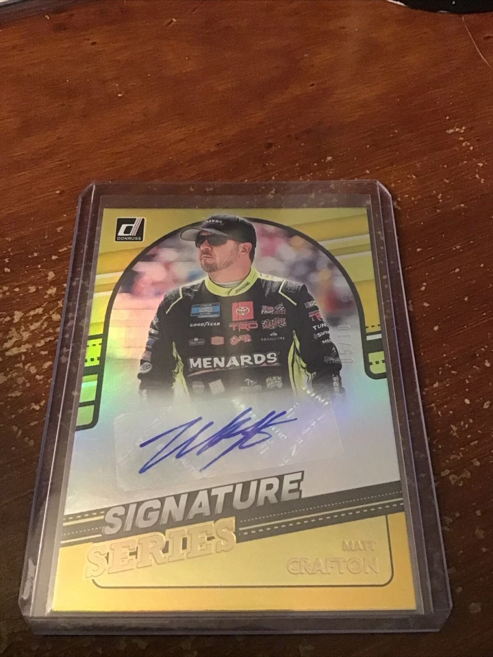 Matt Crafton 2022 Donruss Signature Series Auto Card #SS-MC Holo Gold 05/10 - Image 1 of 1