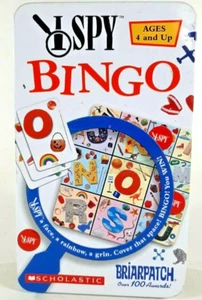 Scholastic I Spy Bingo Game in Tin by Briarpatch 2003 - Picture 1 of 4