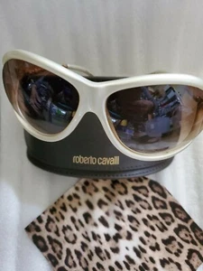 ROBERTO CAVALLI Womens 'Caph' 853S 25G Ivory Gold 67mm Sunglasses 132960 - Picture 1 of 4