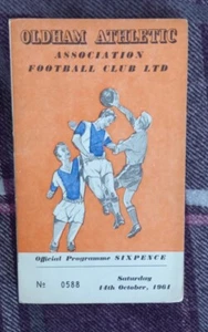 1961/62 Division Four - OLDHAM ATHLETIC v. ROCHDALE - Picture 1 of 2