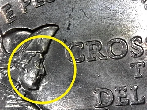 2021 P Washington Crossing the Delaware Quarter Die Clash Error. Circulated Cover