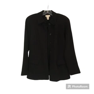 Ann Taylor Black Button Blazer Jacket Women’s Size 4 - Picture 1 of 9