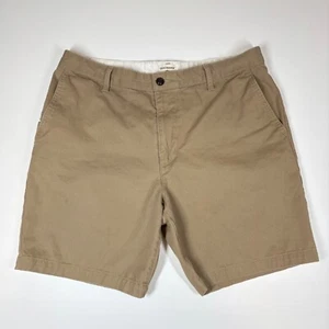 Dockers Chino Shorts Mens 34 Beige Tan Casual Cotton Preppy Flat Front Outdoor - Picture 1 of 10