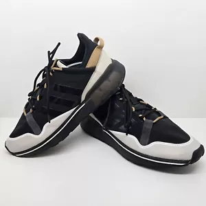 Adidas Originals ZX 2K Boost Pure Mens Casual Shoes Sneakers | US 9.5, Black Tan - Picture 1 of 10