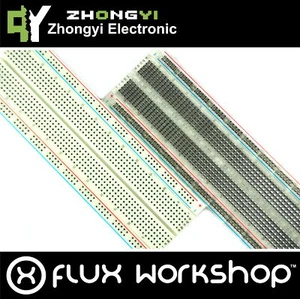 Zhong Yi 830pt 2.54mm Solderless Breadboard 630 200 ZYJ-102 Flux Workshop - Picture 1 of 9