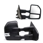 Pair Tow Mirrors For 2004-2014 Ford F150 Power Heated Signal Puddle Light LH RH