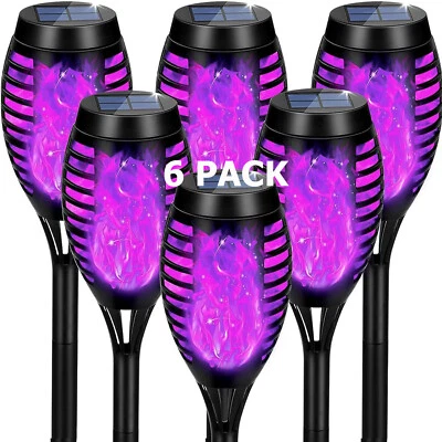 6 Pack Solar Pathway Lights Outdoor LED Solar Powered Garden Lights Walkway - Image 1 of 4