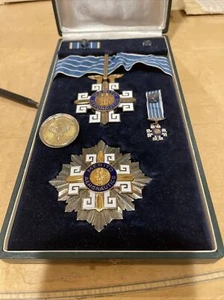 Brazil Republic Military Order Of Aeronautical Merit Grand Set (star,cross) Box - Picture 1 of 13