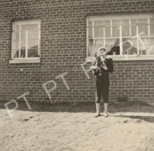 Vintage Photo Snapshot of a Pretty Young Girl Holding Her Dog 1950s 1959 Brick - Picture 1 of 4