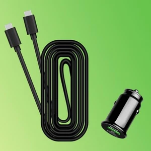 100% Brand New Quick-Acting 38W 2-Port QC 3.7 + PD 3.7 Car Charger Type C Cable - Picture 1 of 1