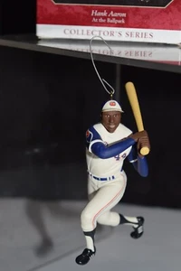 Hallmark Andenken Hank Aaron WEIHNACHTSSCHMUCK Sammler Serie ohne Karte - Bild 1 von 9
