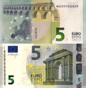 PORTUGAL (M), € - 5 EURO BANKNOTE - ISSUE 2013, Draghi Signature, UNC - Picture 1 of 3