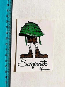 Adhesive Sospetto Military Firenze Vintage Years 80 Old Sticker Autocollant - Picture 1 of 1