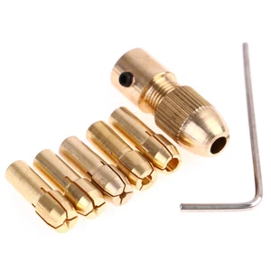 Brass Collet For Mini Rotary Electric Motor Shaft Drill Chuck Bit Tool Drill - Picture 1 of 11