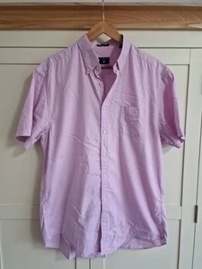 Camisa Gant XL Lavada Pinpoint Oxford Rosa Calce Regular Para Hombre Manga Corta - Imagen 1 de 5