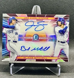 2024 Bowman Draft Dual Auto Jac Caglianone Blake Mitchell Kansas City Royals /99 - Picture 1 of 2