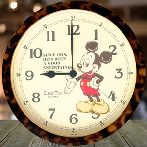 Vintage Mickey Mouse Wall Clock Disney Time Quartz Japan FW653B Retro Decor - Picture 1 of 5