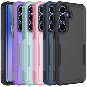 Funda para teléfono Samsung Galaxy S25 FE a prueba de golpes + Protector de pantalla - Imagen 1 de 63
