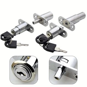 Reliable Zinc Alloy Cam Cylinder Lock for Cabinet Sliding Door with Keys - Picture 1 of 38