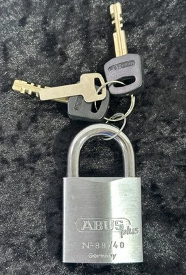 ABUS MECHANICAL Abus Mechanische 88/40mm Messing Plus Zylinder Vorhängeschloss B-Ware ohne OVP