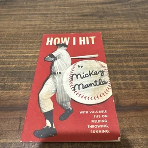 1956 MICKEY MANTLE - How I Hit - Booklet NY Yankees Baseball RARE Collectible - Bild 1 von 5