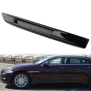 Gloss Black Front Side Fender Air Vent Grille Grill For 2010-2019 2018 Jaguar XJ - Picture 1 of 7