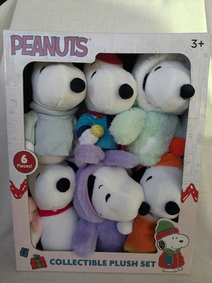 Peanuts Snoopy Collectible plush set! New for 2025 Limited Includes 6 Snoopy!!! - Image 1 of 4