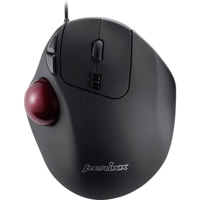 Perixx PERIMICE-517 D Trackball USB Laser Schwarz 7 Tasten 400 dpi, 1000 dpi - Bild 1 von 3