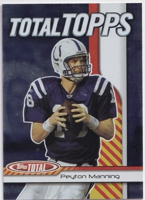 2004 Topps Total #TT1 Peyton Manning Total Topps Indianapolis Colts - Image 1 of 2