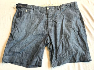 Polo Ralph Lauren pantaloncino uomo dritto bottoni Fly Chambray 42 nuovo con etichetta - Foto 1 di 7