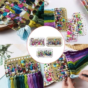 3 Pack Embroidery Thread Organizer Cards Equipment 34 Position DIY Craft - Picture 1 of 7