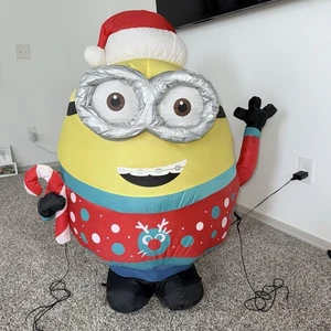 3,5' Gemmy Airblown Minions Otto Weihnachten Pullover Hof Dekoration - Bild 1 von 4