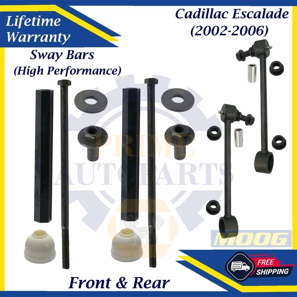 Barra estabilizadora delantera y trasera MOOG OEM para Cadillac Escalade 2002-2006 garantía de por vida Foto 1 de 4
