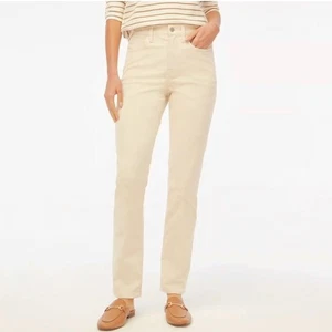 J. Crew Vintage Slim Straight Cord Hose Weiß Creme Größe 24 - Bild 1 von 10